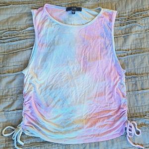 Tie dye crop tank
